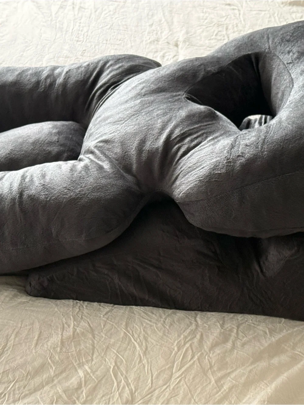 Memory foam Charcoal Gray Support Pillow